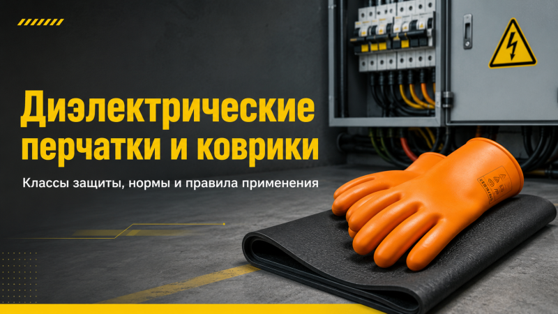 Диэлектрические перчатки и коврики: классы защиты, нормы и правила применения