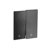 Переключ. 2 кл 10А с/у б/рамки QUATTRO ULTIMA BLACK UNIT (10)