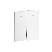 Выкл. 2 кл с инд 10А с/у б/рамки QUATTRO ARCTIC WHITE UNIT (10)