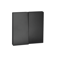 Выкл. 2 кл 10А с/у QUATTRO ULTIMA BLACK UNIT (10)