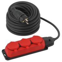 Удлинитель силовой ЭРА UK-3e-3x1,5-20m-IP44(KG) с заземлением 3 розетки каучук 20м КГ 3х1,5мм2 IP44