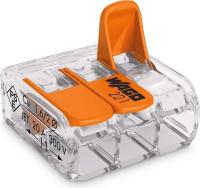 Клемник WAGO 221-413 3-пров 0,08-2,5-4мм.кв(50шт)