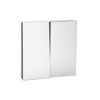 Выкл. 2 кл 10А с/у QUATTRO ARCTIC WHITE UNIT (10)