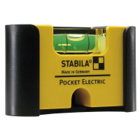 18115 STABILA уровень тип Pocket Electric (1гориз., точн. 1мм/м) с чехлом на пояс на блистере
