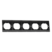 Рамка 5-ная QUATTRO ULTIMA BLACK UNIT (10)