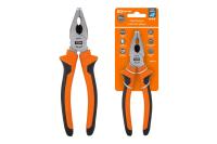 Пассатижи (плоскогубцы), с двухкомпонентными рукоятками, CR-V сталь, 180 мм, серия "Алмаз" TDM