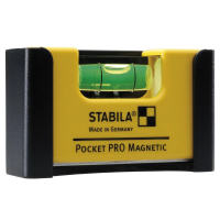 17953 STABILA Уровень тип Pocket Pro Magnetic (1гориз., точн. 1мм/м) с чехлом на пояс на блистере