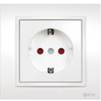 Розетка "Vision" белая с\у с\з "EGP" (600-0200-217)