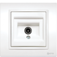 Розетка "Zera" белая TV "EGP" (330-0055)